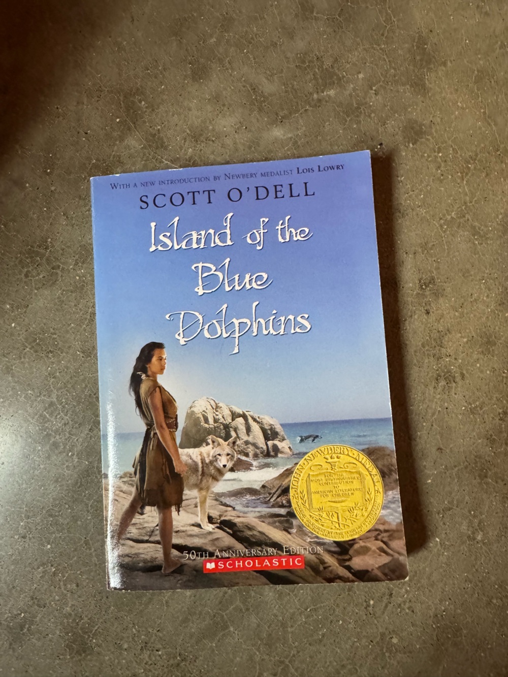 Scholastic Island of the Blue Dolphins - Blue Cover